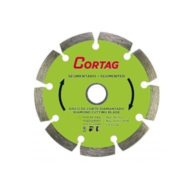 Disco de Corte Diamantado 180mm x 25,4mm 22,2mm Segmentado 61618 CORTAG