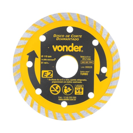 Disco de Corte Diamantado 181mm E2 1268202000 VONDER-7a68d449-463f-405d-bcc2-f066be5230ea