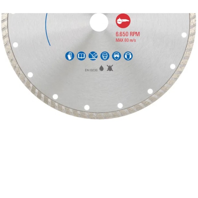 Disco de Corte Diamantado 230x22x8mm PRO TURBO NORTON-c37566af-d95b-409e-8440-948e7c160826