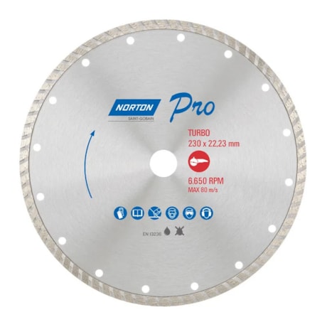 Disco de Corte Diamantado 230x22x8mm PRO TURBO NORTON-c8d1358d-fedd-4e57-8c6a-d5fe835fd039