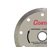 Disco de Corte Diamantado 254mm x 25,4mm Contínuo 61613 CORTAG