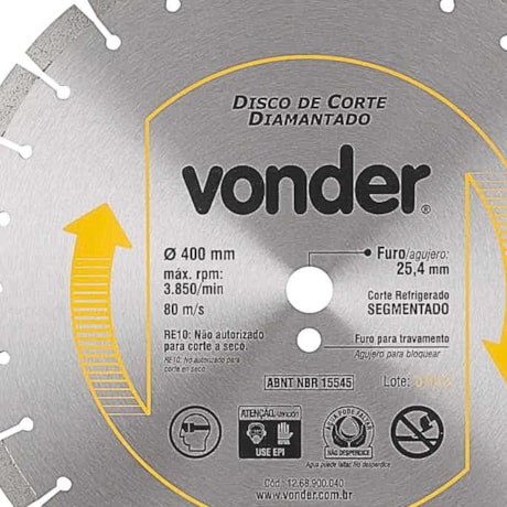 Disco de Corte Diamantado 400,0mm Segmentado 1268900040 VONDER-c4c338ba-50e7-4a16-bc66-45b5b32eaf6a