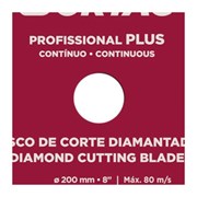 Disco de Corte Diamantado para Porcelanato 200mm 60570 CORTAG