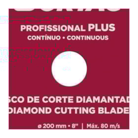 Disco de Corte Diamantado para Porcelanato 200mm 60570 CORTAG
