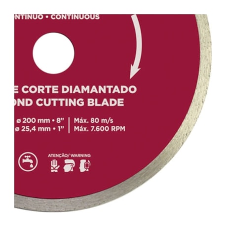 Disco de Corte Diamantado para Porcelanato 200mm 60570 CORTAG-6df62d10-e901-4c5d-aaad-0b64060b3923