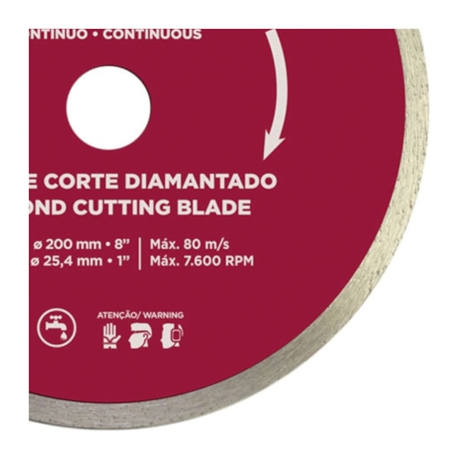 Disco de Corte Diamantado para Porcelanato 200mm 60570 CORTAG-6eda8b7c-abc1-4a29-b48e-dc2751c4366b
