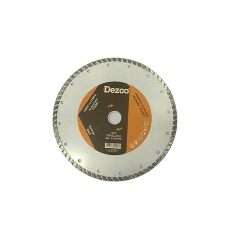Disco de Corte Diamantado Turbo 9" Ddtp230 Dezco