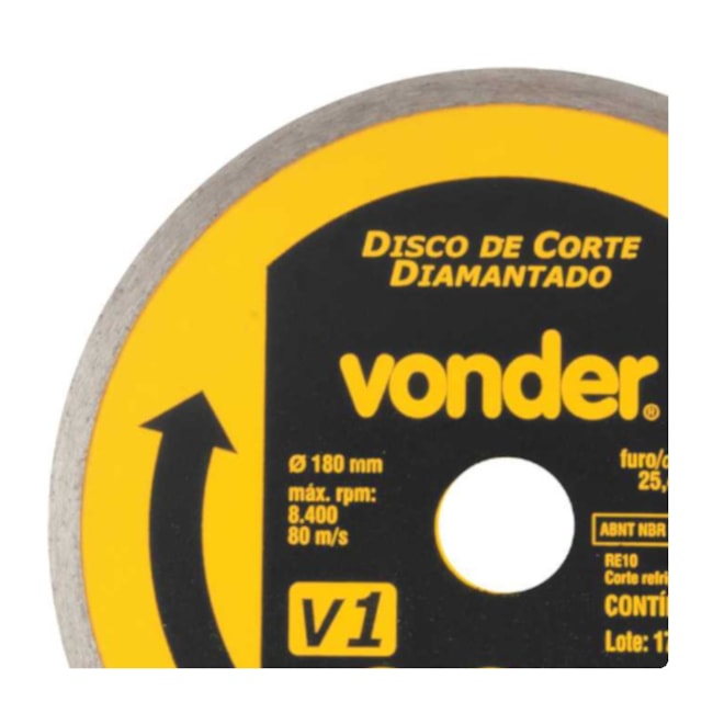 Disco de Corte Diamatando 180x25.4mm 5mm 1268100180 VONDER-bca1eb35-01a1-4daa-86c2-56678dfee89a