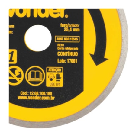 Disco de Corte Diamatando 180x25.4mm 5mm 1268100180 VONDER-03077f2d-70a7-4bc3-b57f-25a553dae11c