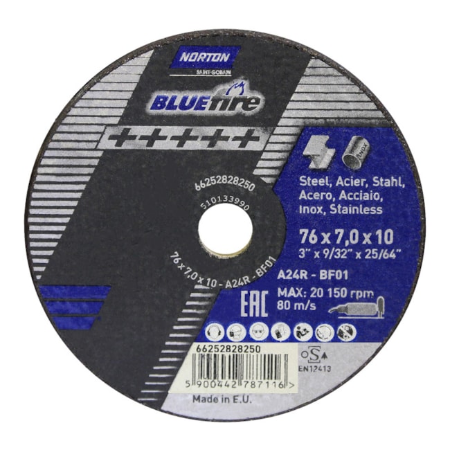 Disco de Corte e Desbaste para Aço Inox 3