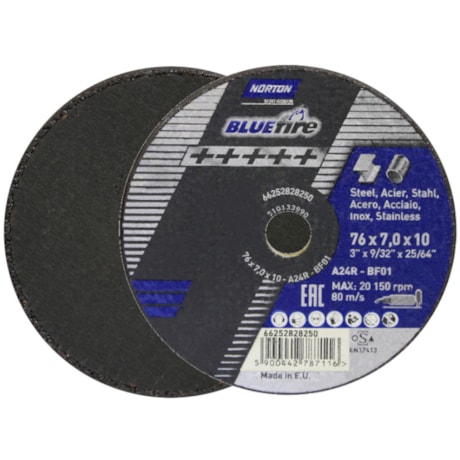 Disco de Corte e Desbaste para Aço Inox 3