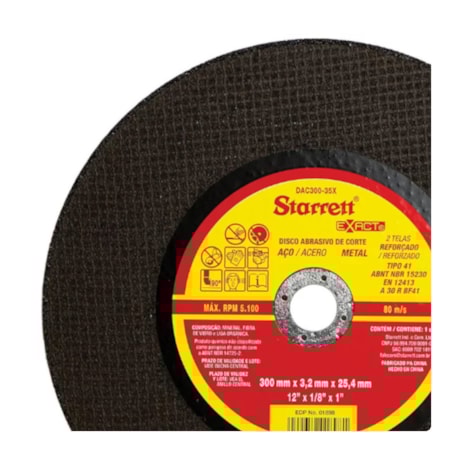 Disco de Corte Inox 12'' 1/8'' DAC300-35X STARRETT-bba9f301-1166-479f-aac9-bd30ecdb92d7