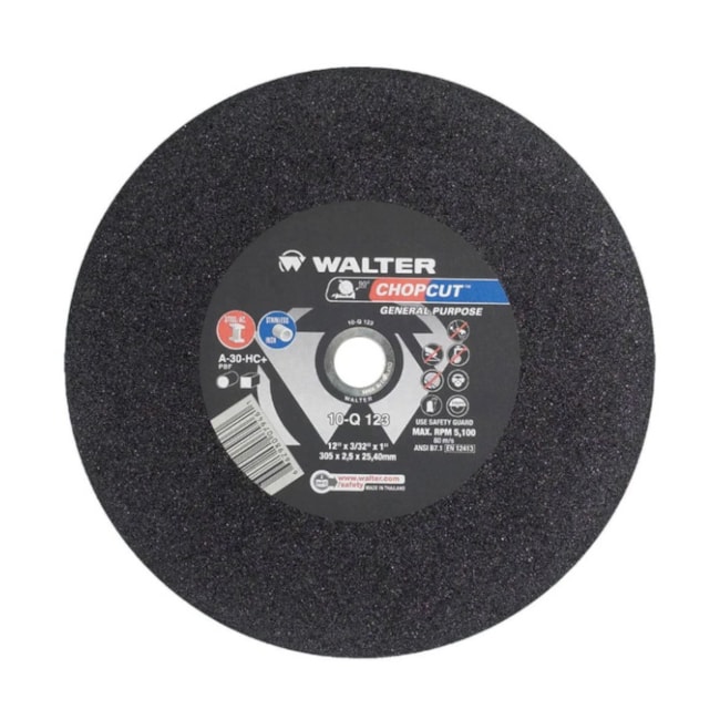 Disco de Corte Inox 12'' 3/32'' 10Q123 WALTER ABRASIVOS-94fda225-ab80-46b4-a912-80781c6505cf
