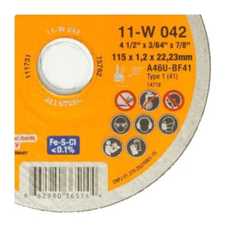 Disco de Corte Inox 12'' 3/32'' 10W123 ALLSTEEL WALTER ABRASIVOS-0f1a6245-99e5-47f0-b7a6-58263c7198a2