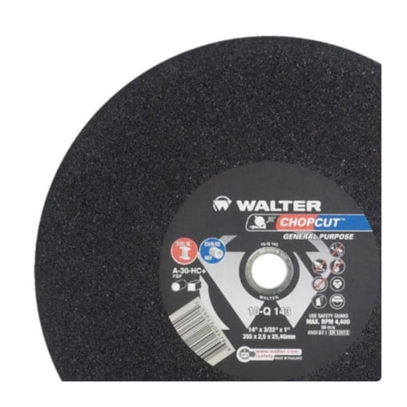 Disco de Corte Inox 14'' 3/32'' 10Q143 WALTER ABRASIVOS