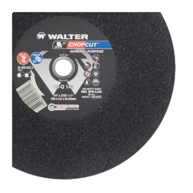 Disco de Corte Inox 14'' 3/32'' 10Q143 WALTER ABRASIVOS-3b9f4141-fa6c-4c7f-8068-d161b66c83eb