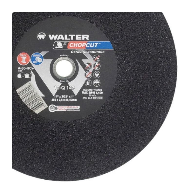 Walter Ratti Inox Disco de Corte Inox 14'' 3/32'' 10Q143 WALTER ABRASIVOS | Anhanguera ...