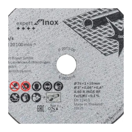 Disco de Corte Inox 3'' 1.0mm 25/64'' Expert 2608601520 BOSCH -606b94fe-fefc-4ab9-83a6-6ae9f57023d4