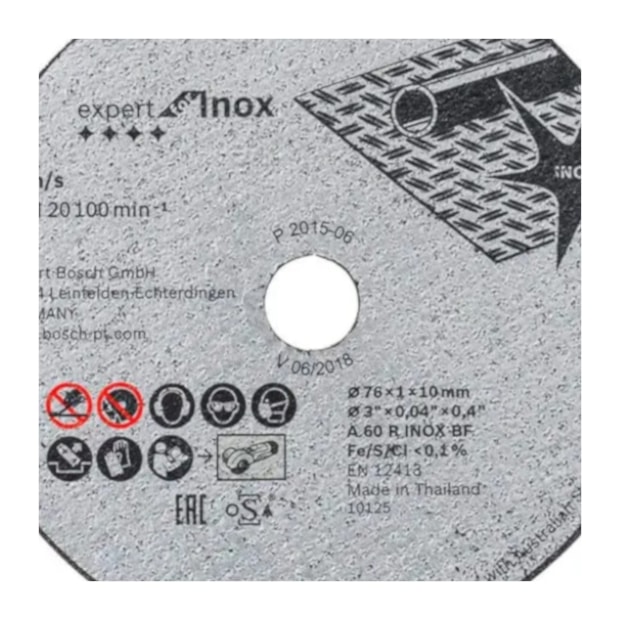 Disco de Corte Inox 3'' 1.0mm 25/64'' Expert 2608601520 BOSCH -8d62227b-bd17-43fc-8733-941c66cb9eda