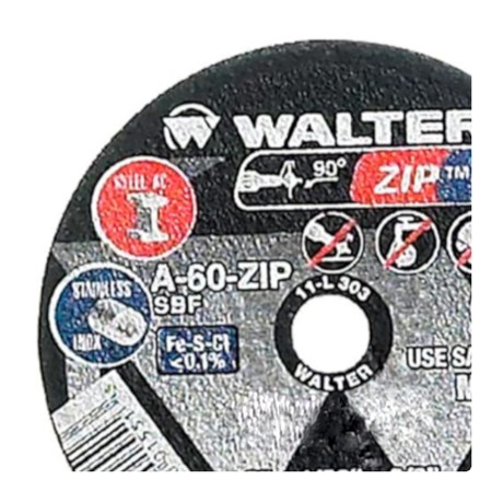 Disco de Corte 3 x 1,6 x 3/8 Walter Zipcut 11L313