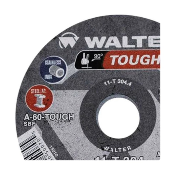 Disco de Corte Inox 4.1/2'' 11T304 WALTER ABRASIVOS-eb130681-a000-4146-b5e1-352c591d4524