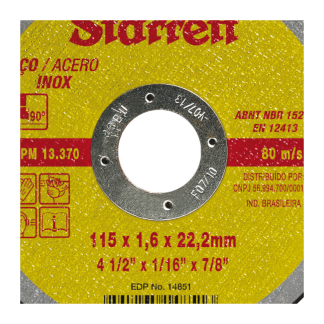 Disco de Corte Inox 4.1/2