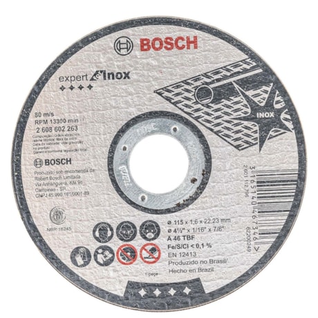 Disco de Corte Inox 4.1/2