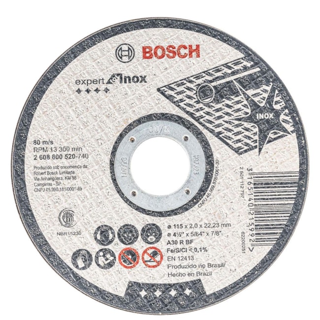 Disco de Corte Inox 4.1/2