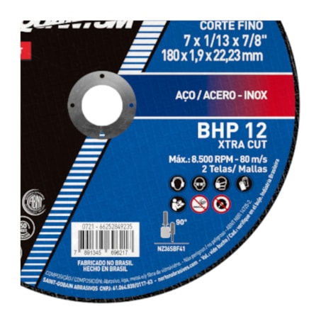 Disco de Corte Inox 7'' 1.9mm T41 66252849235 NORTON-5e076890-4d40-4671-870f-03641ed9a1e6