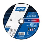 Disco de Corte Inox 7'' X 1.6mm 7/8'' BNA12 UPGRADE NORTON