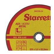 Disco de Corte Inox 9'' 1/8'' DAC230-34X STARRETT