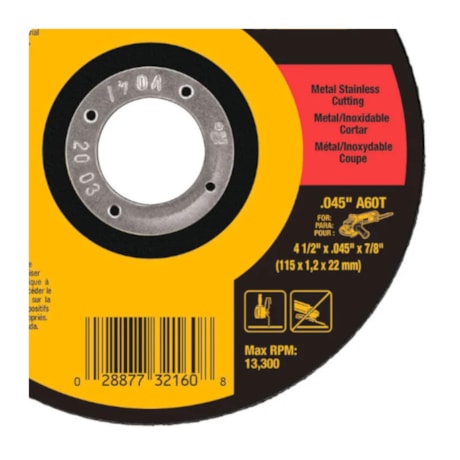 Disco de Corte Inox Fino 4.1/2'' 1.0mm DW8062 DEWALT-7e2117d3-f0de-45bf-9e09-86cc412f9fc0