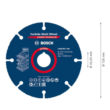 Disco de Corte Madeira 125mm x 22,23mm para Esmerilhadeira 2608901189 EXPERT BOSCH-4e8a09dc-8158-47dd-947f-4d149d6b714e