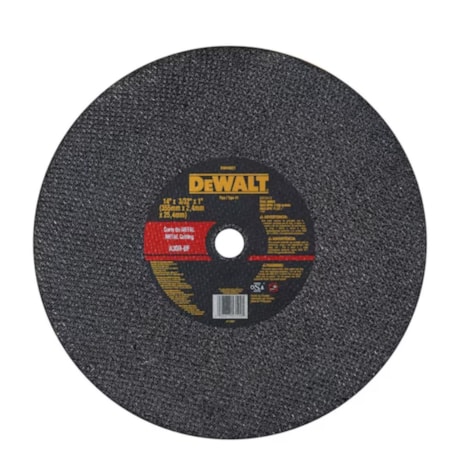 Disco de Corte Metal 14" x 2.4mm x 1" DW44621 DEWALT