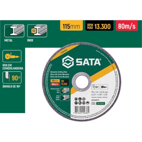 Disco de Corte Metal / Inox 4.1/2