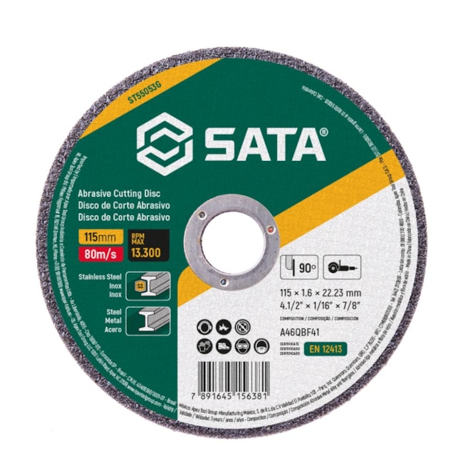 Disco de Corte Metal / Inox 4.1/2