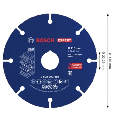 Disco de Corte Multi Material 4.1/2