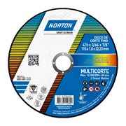 Disco de Corte Multicorte 4.1/2" 1,0mm 7/8" BNA 12 NORTON