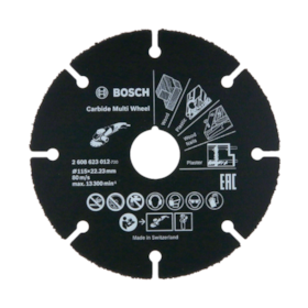 Disco de Corte Multimaterial 3'' 1,0mm 25/64'' Carbide Wheel 2608623011 BOSCH