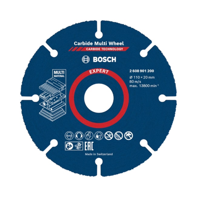 Disco de Corte Multimaterial 4.1/2'' 1.0mm 25/32'' 2608901200 EXPERT BOSCH-1ad641c6-3aaf-42b4-9599-40e29ccdce7b