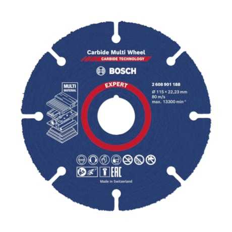 Disco de Corte Multimaterial 4.1/2'' 1.0mm 7/8'' 2608901188 EXPERT BOSCH-dce3709d-0c51-4ed5-9269-193f3e2e4682