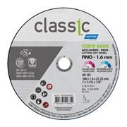 Disco de Corte para Aço Carbono e Inox 7" 1,6mm 7/8" CLASSIC BASIC NORTON