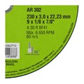 Disco de Corte para Aço Carbono e Inox 9" 3,2mm 7/8" AR 302 NORTON