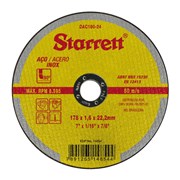 Disco de Corte para Aço Inox 7" DAC180-24 STARRETT