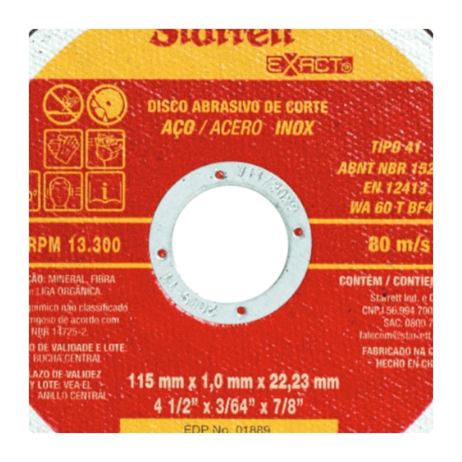 Disco de Corte para Aço Inox 7'' DAC180-24X STARRETT-ea492f69-5546-43b7-b04c-3138c782c03d