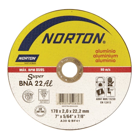Disco de Corte para Alumínio 7
