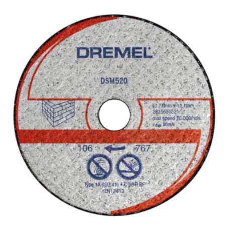 Disco de Corte para Alvernaria com 3 Peças  2615S520JB DREMEL-c3e7608a-4cbc-46b3-9dd9-391afdcb087c