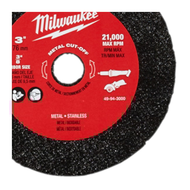 Disco de Corte para Ferro 3'' 0.04mm 3/8'' 3 Peças 49-94-3000 MILWAUKEE-1e3866e8-c648-4b5f-ad1e-45ee4671d30b