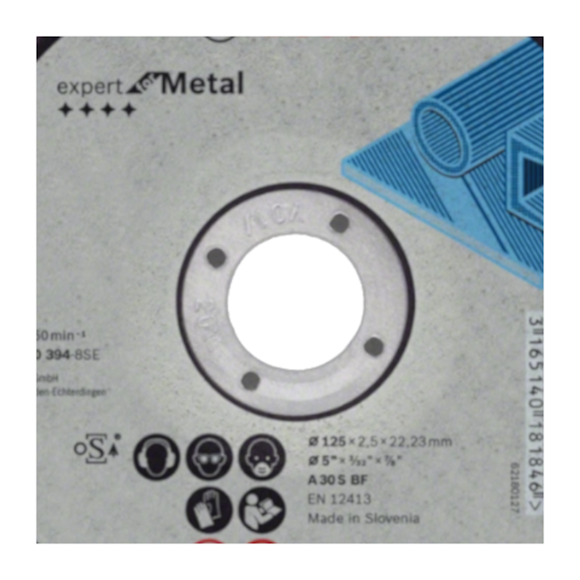 Disco de corte para Ferro 7'' X 1/8'' X 7/8'' 2 Telas 2608600321 BOSCH -34f117c9-1db0-4b3e-8873-a8e1c392d2c5