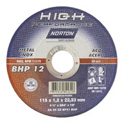 Disco de Corte para Inox 4.1/2" x 1.2mm x 7/8" High Performace BHP12 NORTON